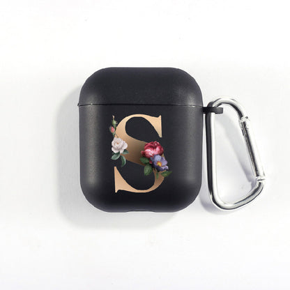 Matte Black Alphabet Airpods Case