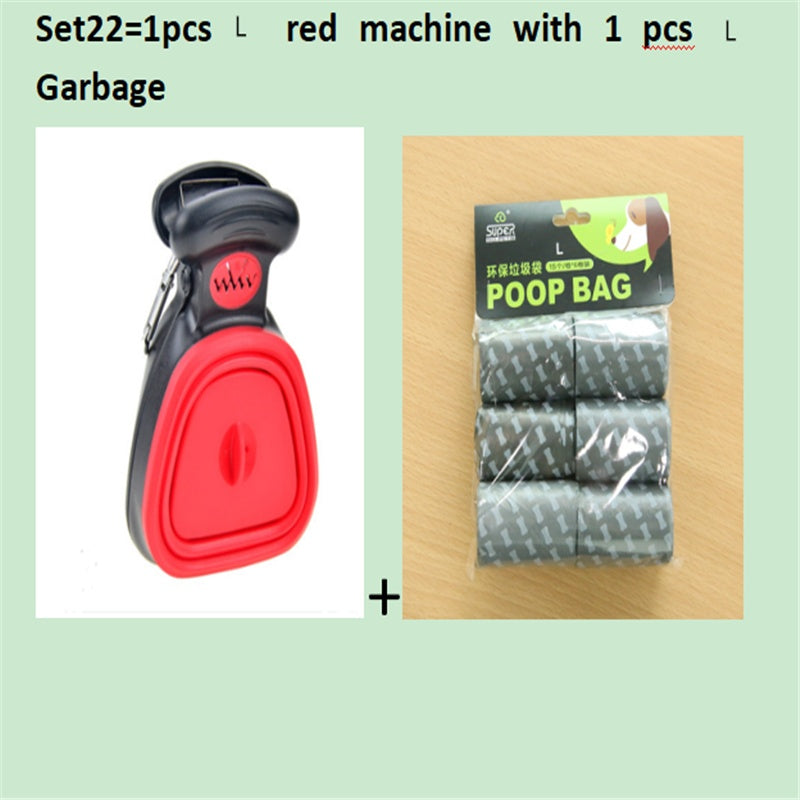 Pet Travel Foldable Pooper Scooper With 1 Roll Decomposable bags .