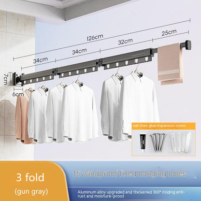 Suction Cup Folding Clothes Hanger