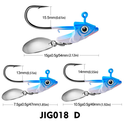 Jig Hook Soft Fish Counterweight Avoid Hanging Bottom Fishing Accessories