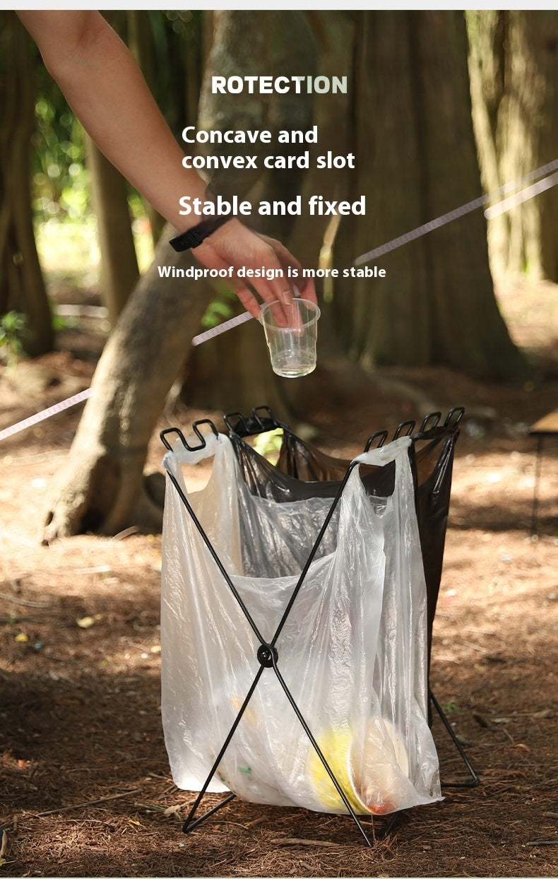Camping Household Folding Garbage Bag Bracket