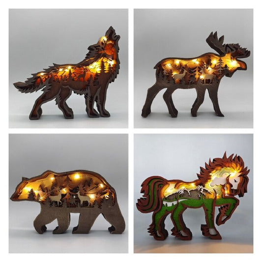 Christmas Decoration Wooden Animal