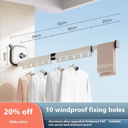 Suction Cup Folding Clothes Hanger