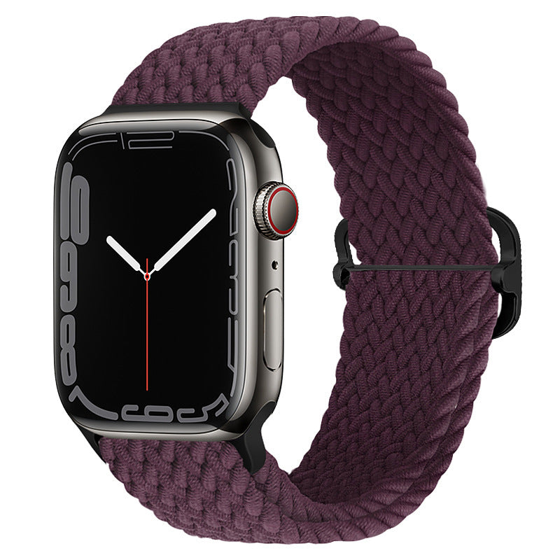 Double Loop Nylon Loop Woven Rainbow Watch Strap