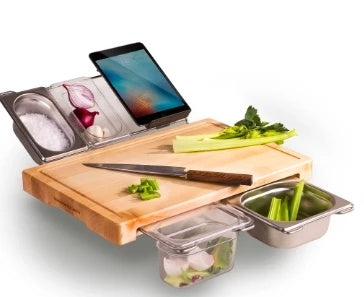 Vegetable Kitchen Cutting Board With  Storage Box