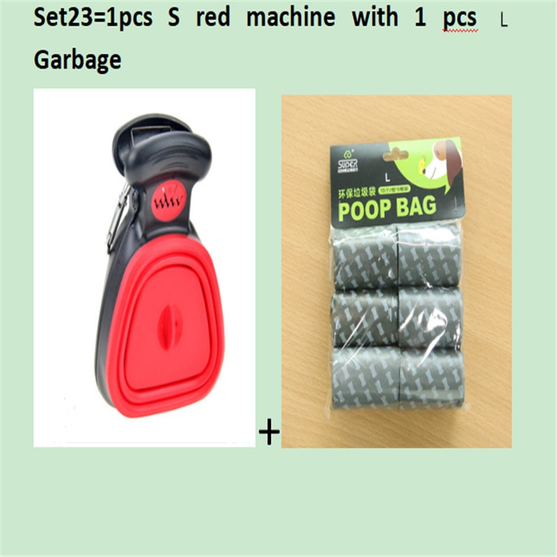 Pet Travel Foldable Pooper Scooper With 1 Roll Decomposable bags .