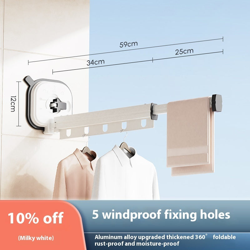 Suction Cup Folding Clothes Hanger