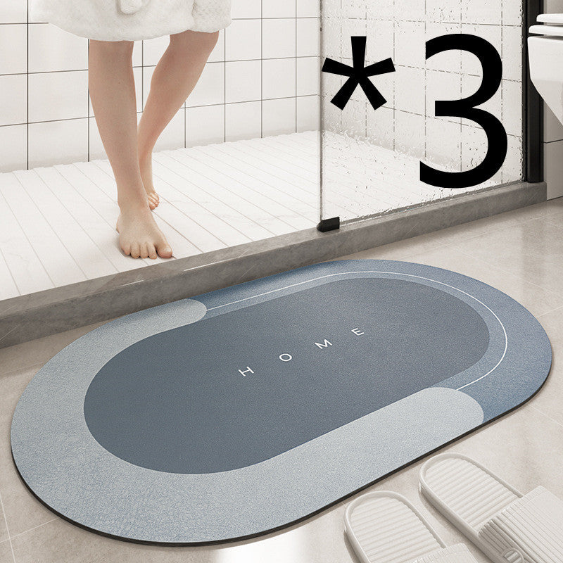 Cushion Bathroom Sliding Door Floor Foot Mat