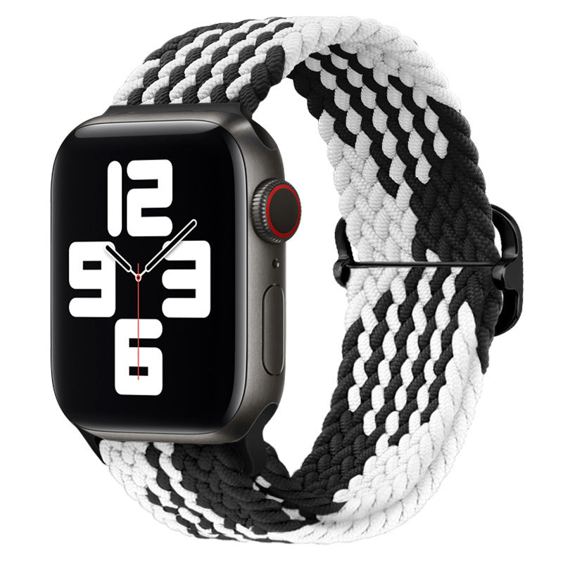 Double Loop Nylon Loop Woven Rainbow Watch Strap