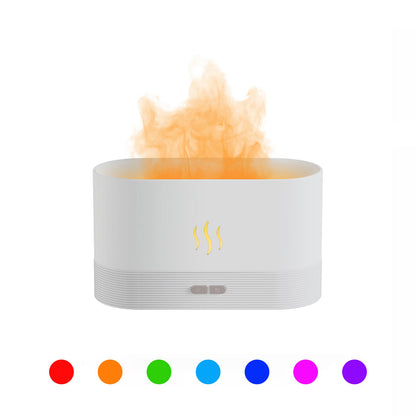 2022 Best Selling USB Ultrasonic Flame Humidifier Led RGB Colorful Essential