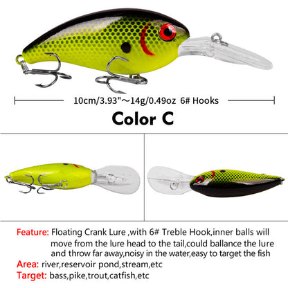 Floating Rock 10CM Road Sub Bait Fishing Gear Supplies