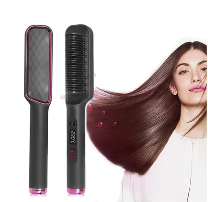 Profissional Hair Straightener Brush Electric