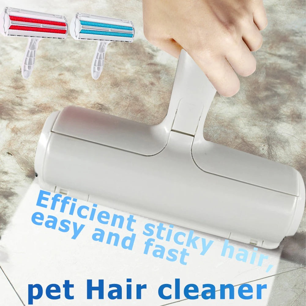 Pet Hair Roller Remover Lint Brush 2-Way for Dogs and  Cats.