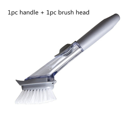 2 In1 Long Handle Cleaning Brush With Removable Brush Head Ktichen Gadgets