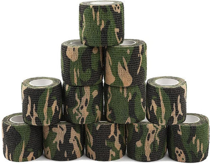 Non-woven Camouflage Bandage Hunting Camera Camouflage Tape Military Fans Telescopic Elastic Self-adhesive