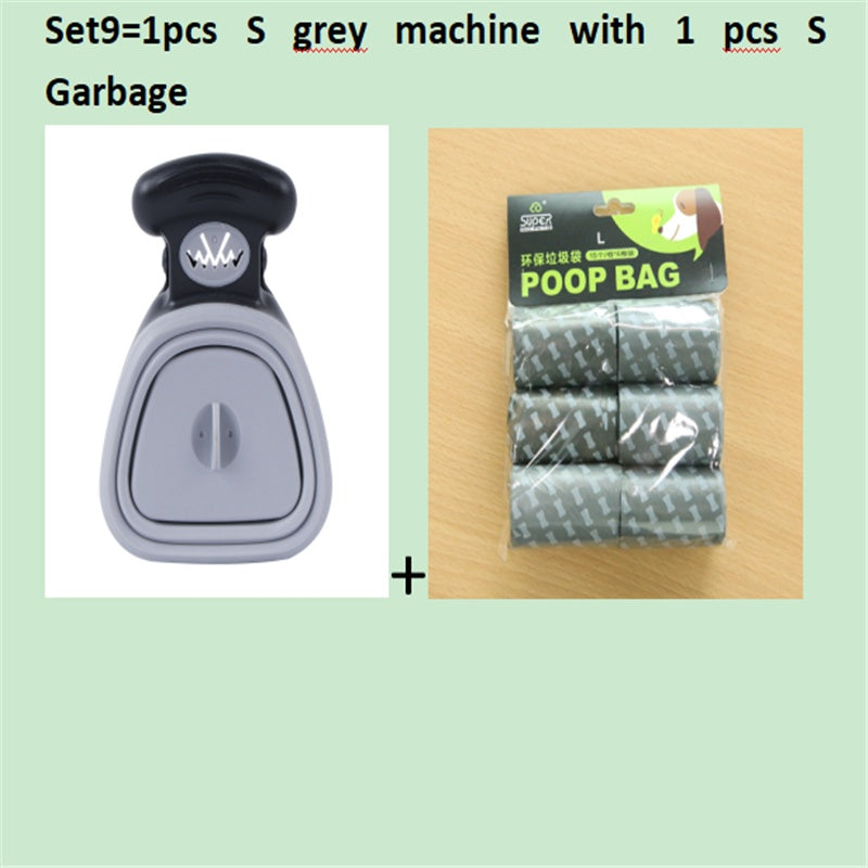 Pet Travel Foldable Pooper Scooper With 1 Roll Decomposable bags .