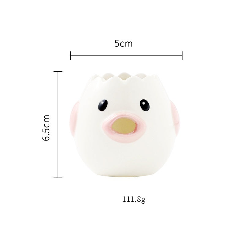 Cute Chicken Ceramic Egg White Separator