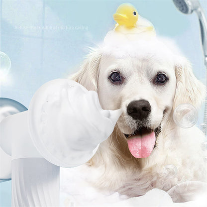 Automatic Foaming Dog Cat Bath Brush Dog Shampoo