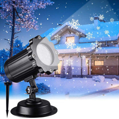 LED Christmas Blizzard Snowflake Laser Light