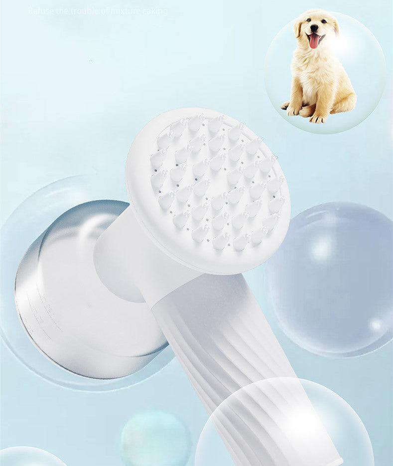 Automatic Foaming Dog Cat Bath Brush Dog Shampoo
