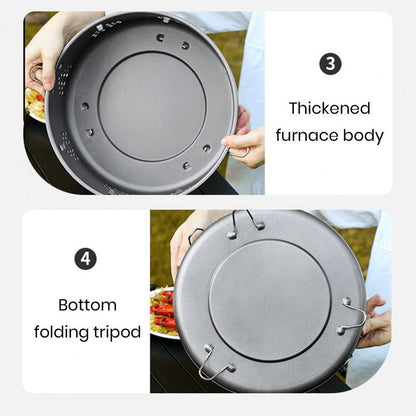 Detachable Split Installation Grill Portable Stainless