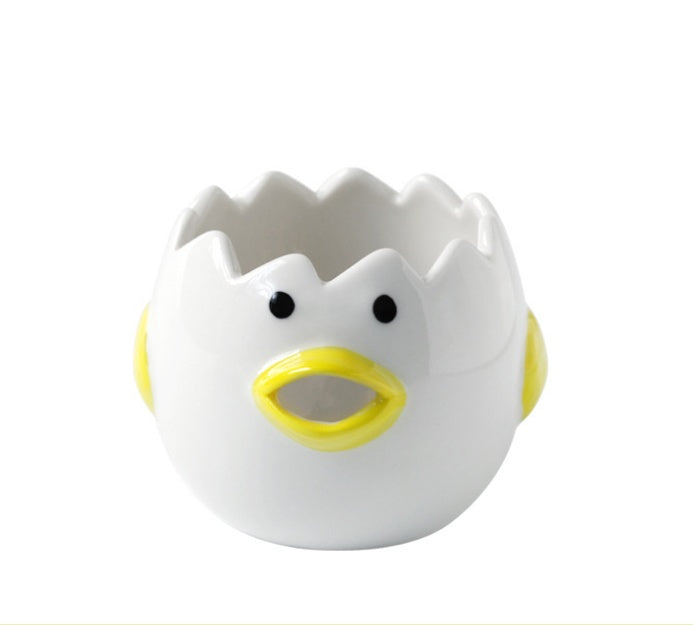 Cute Chicken Ceramic Egg White Separator