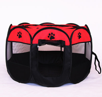 Fast folding octagonal pet fence.