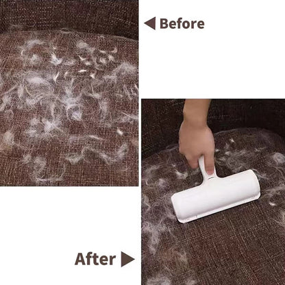 Pet Hair Roller Remover Lint Brush 2-Way for Dogs and  Cats.
