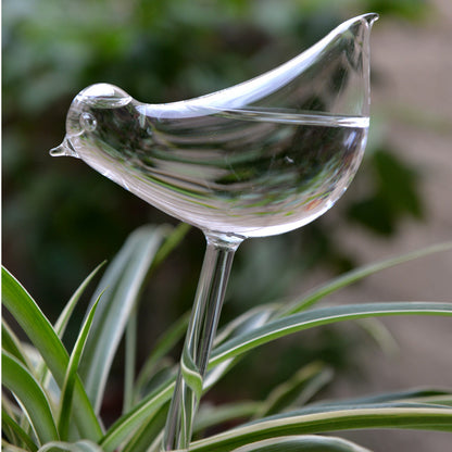 Glass Automatic Self Watering Bird