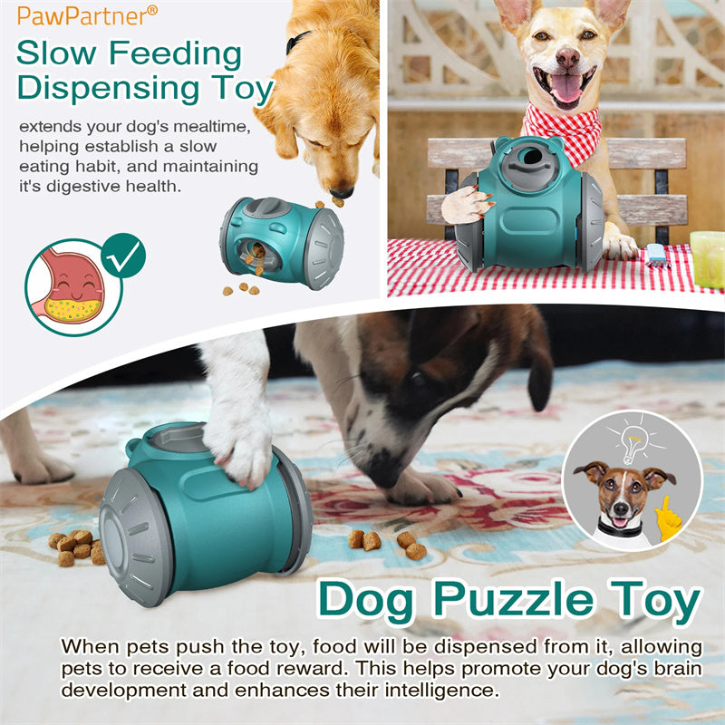 Dog Tumbler Toys Increases Pet IQ Interactive Slow Feeder For Small Medium Dogs and Cats.