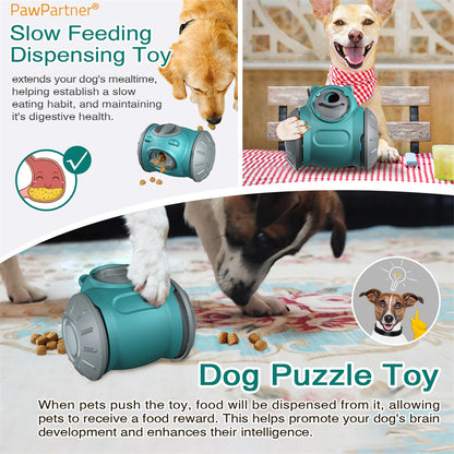 Dog Tumbler Toys Increases Pet IQ Interactive Slow Feeder For Small Medium Dogs and Cats.