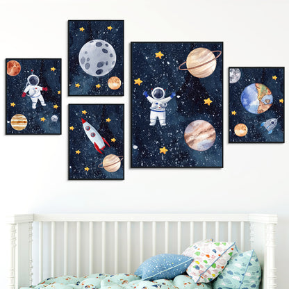 Astronaut Wall Art Canvas Painting