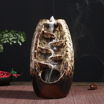 Multi-layers Ceramic Back flow Incense Burner