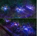 New Ground Plug Solar Fireworks Light LED