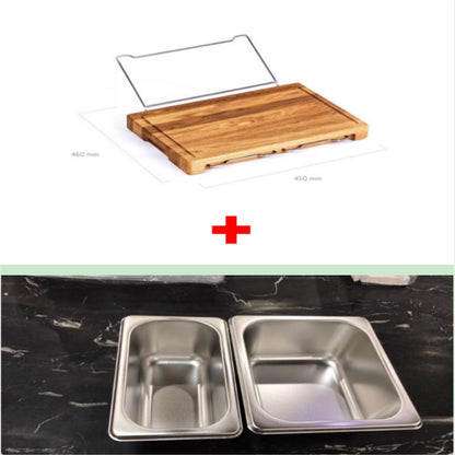 Vegetable Kitchen Cutting Board With  Storage Box