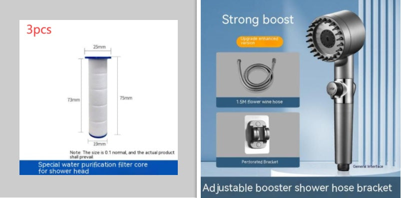 The Third Gear Adjustable Strong Supercharged Shower