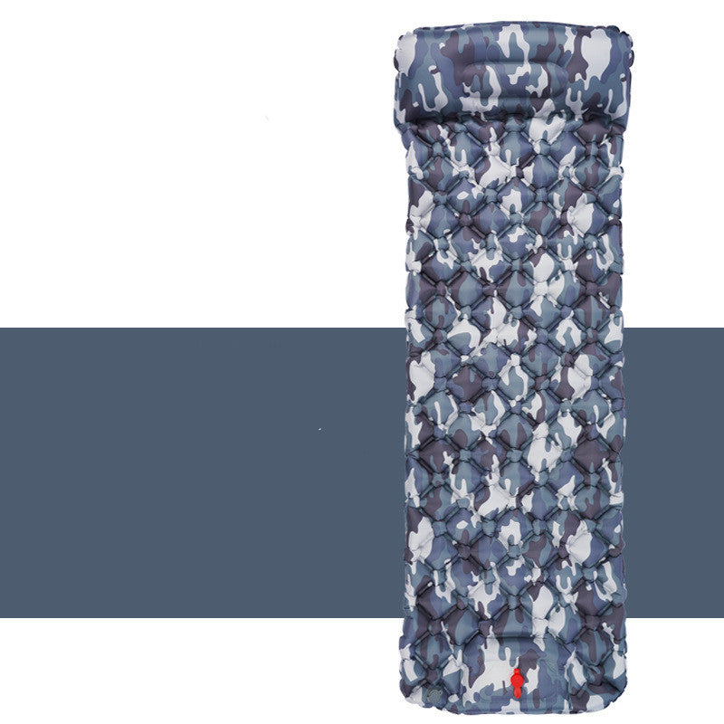Outdoor Sleeping Pad Camping Inflatable Mattress With Pillows