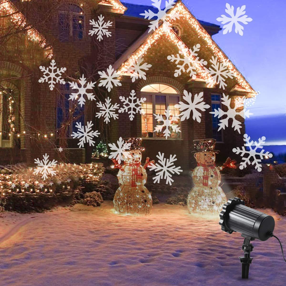 LED Christmas Blizzard Snowflake Laser Light