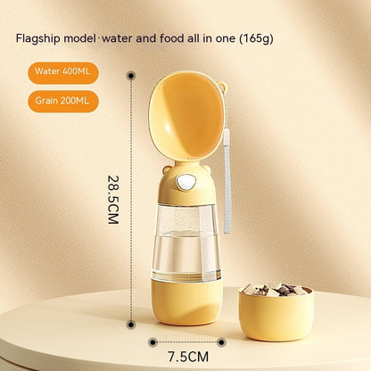 Portable  Water Bottle Food And Water Container