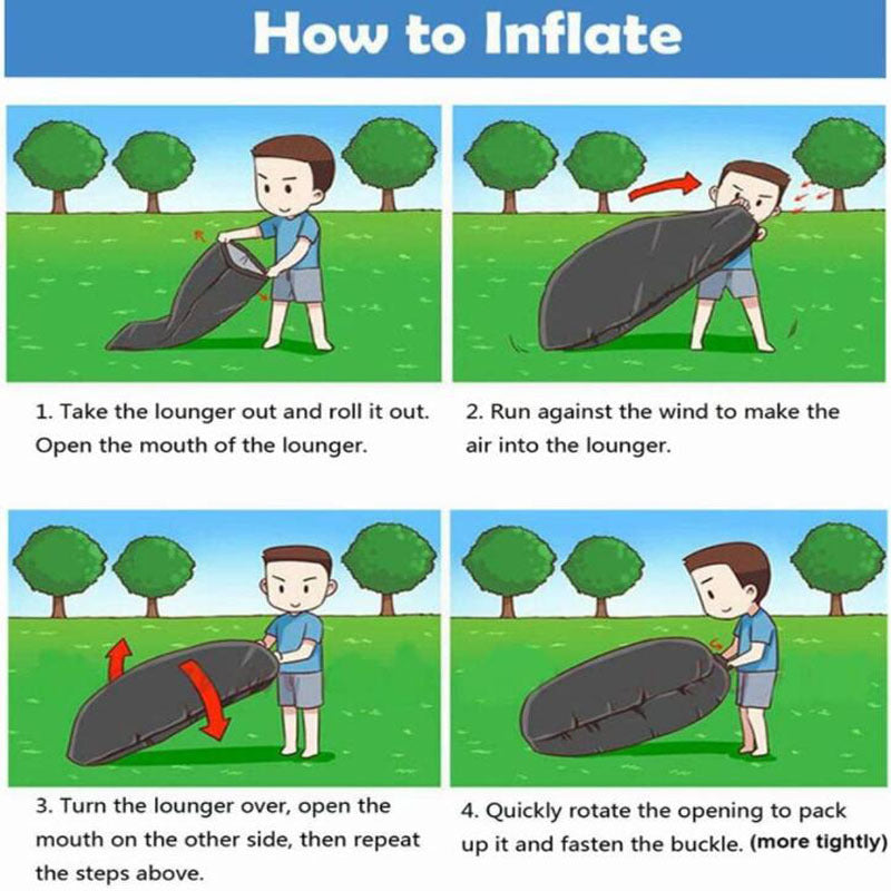 Portable Inflatable Sofa Camping Sleeping Pad Mattress