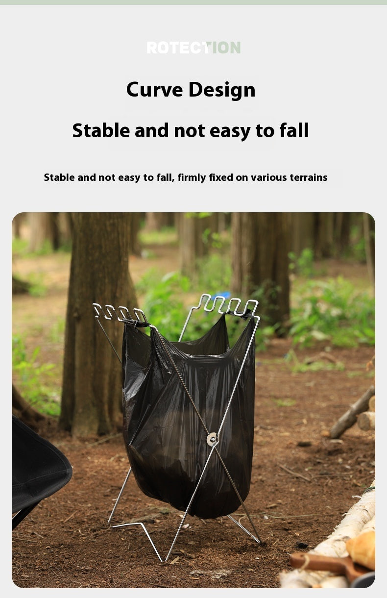Camping Household Folding Garbage Bag Bracket