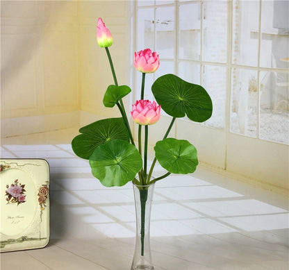 Simulated Water Lily Home Buddha Hall Decoration