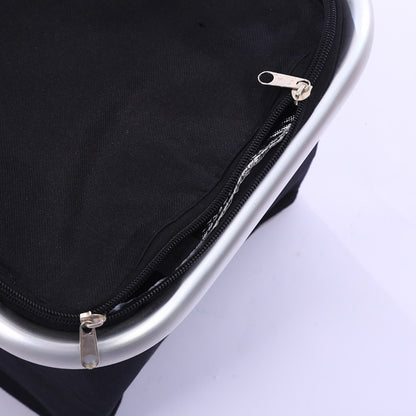 30L Large Folding Picnic Camping Insulated Cooler Hamper Storage Basket Bag