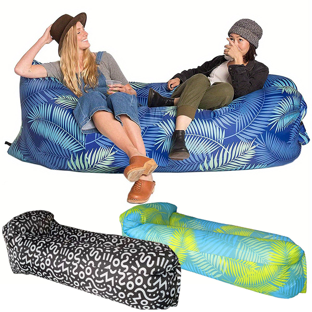 Portable Inflatable Sofa Camping Sleeping Pad Mattress