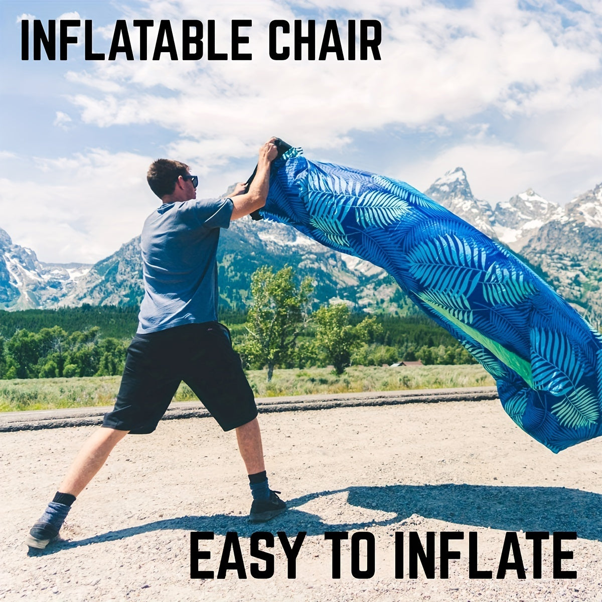 Portable Inflatable Sofa Camping Sleeping Pad Mattress