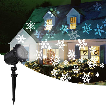 LED Christmas Blizzard Snowflake Laser Light