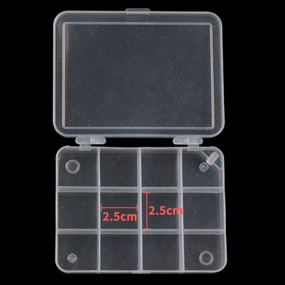 Luya Five Grid Transparent PP Plastic Fishing Gear Box