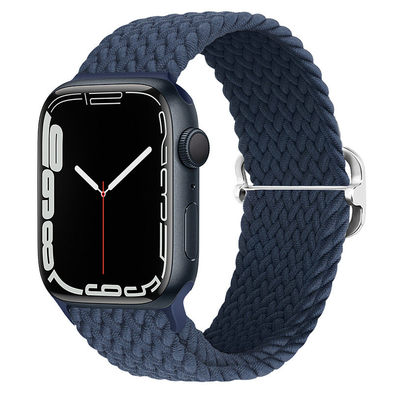 Double Loop Nylon Loop Woven Rainbow Watch Strap