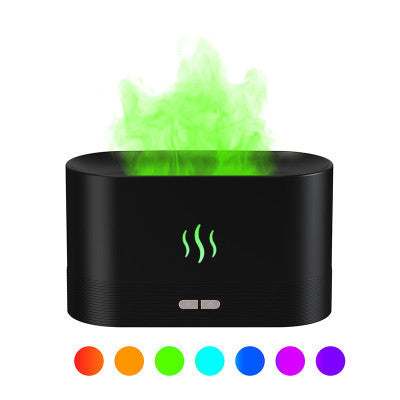 2022 Best Selling USB Ultrasonic Flame Humidifier Led RGB Colorful Essential