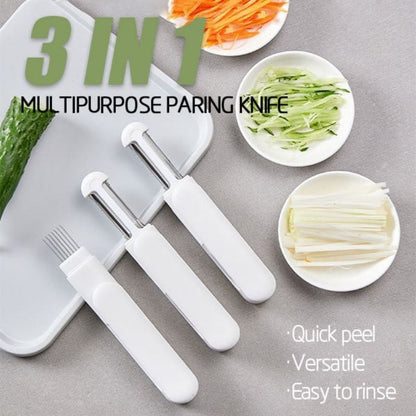 3 In 1 Multifunctional Rotary Paring Knife